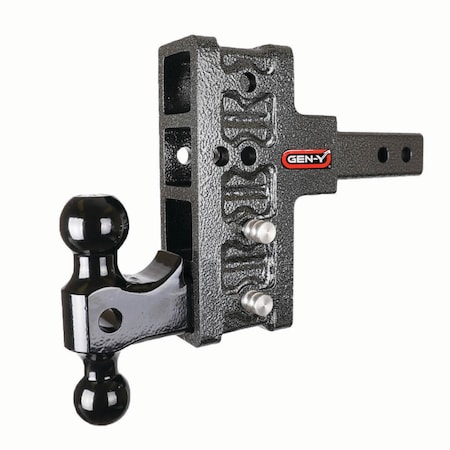 Gen-Y Hitch MEGA-DUTY 2 Shank 5 Offset Drop 2K TW 16K Hitch & GH-051 Dual-Ball GH-214